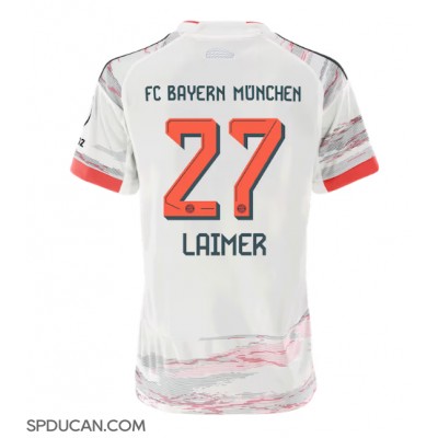 Zenski Nogometni Dres Bayern Munich Konrad Laimer #27 Gostujuci 2025-26 Kratak Rukav Zenski Nogometni Dres Bayern Munich Konrad Laimer #27 Gostujuci 2025-26 Kratak Rukav